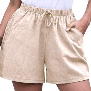 Tahari 100% Linen Shorts S